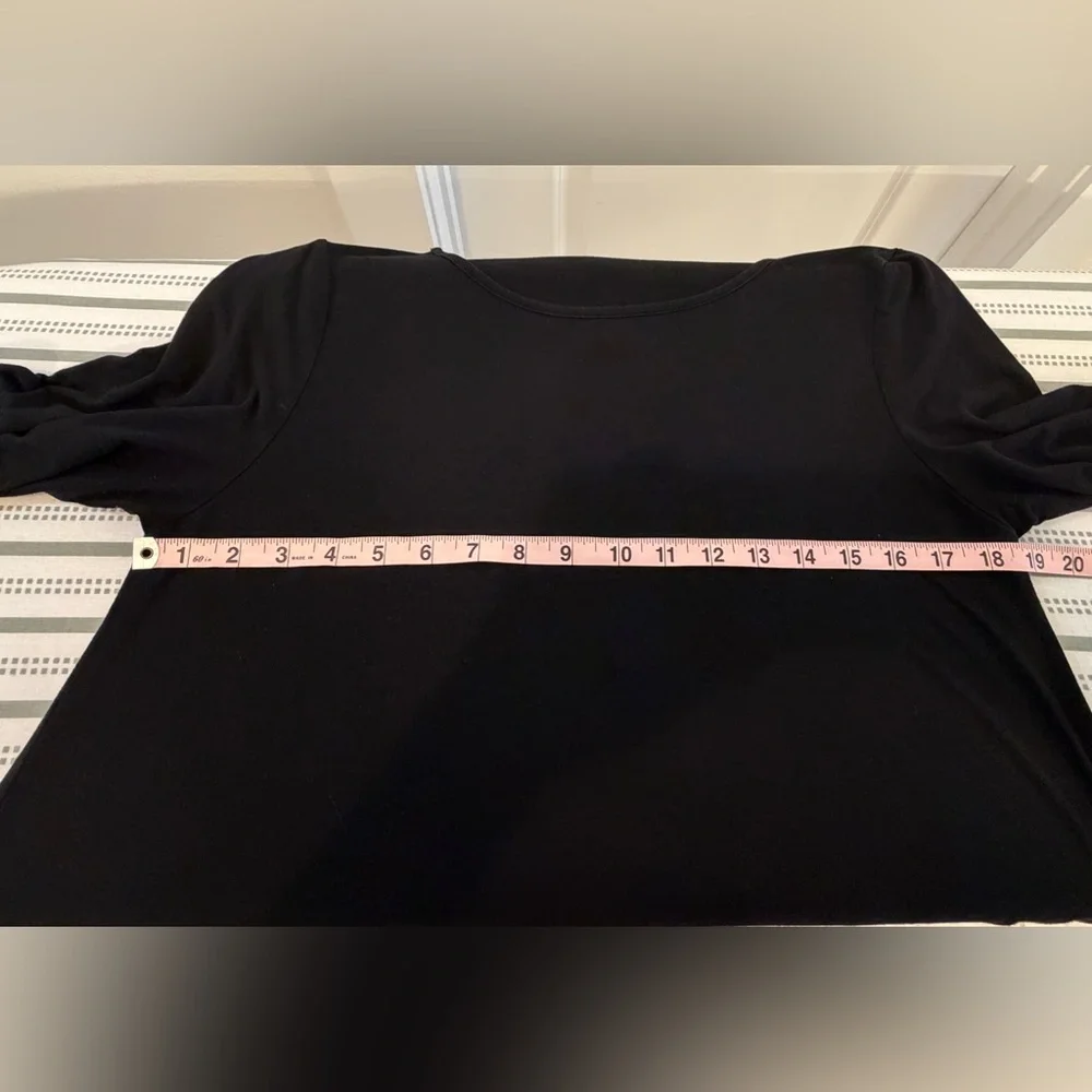 Black A-Line Dress with Pockets - Classic Minimal Style - - Picture 4 of 8